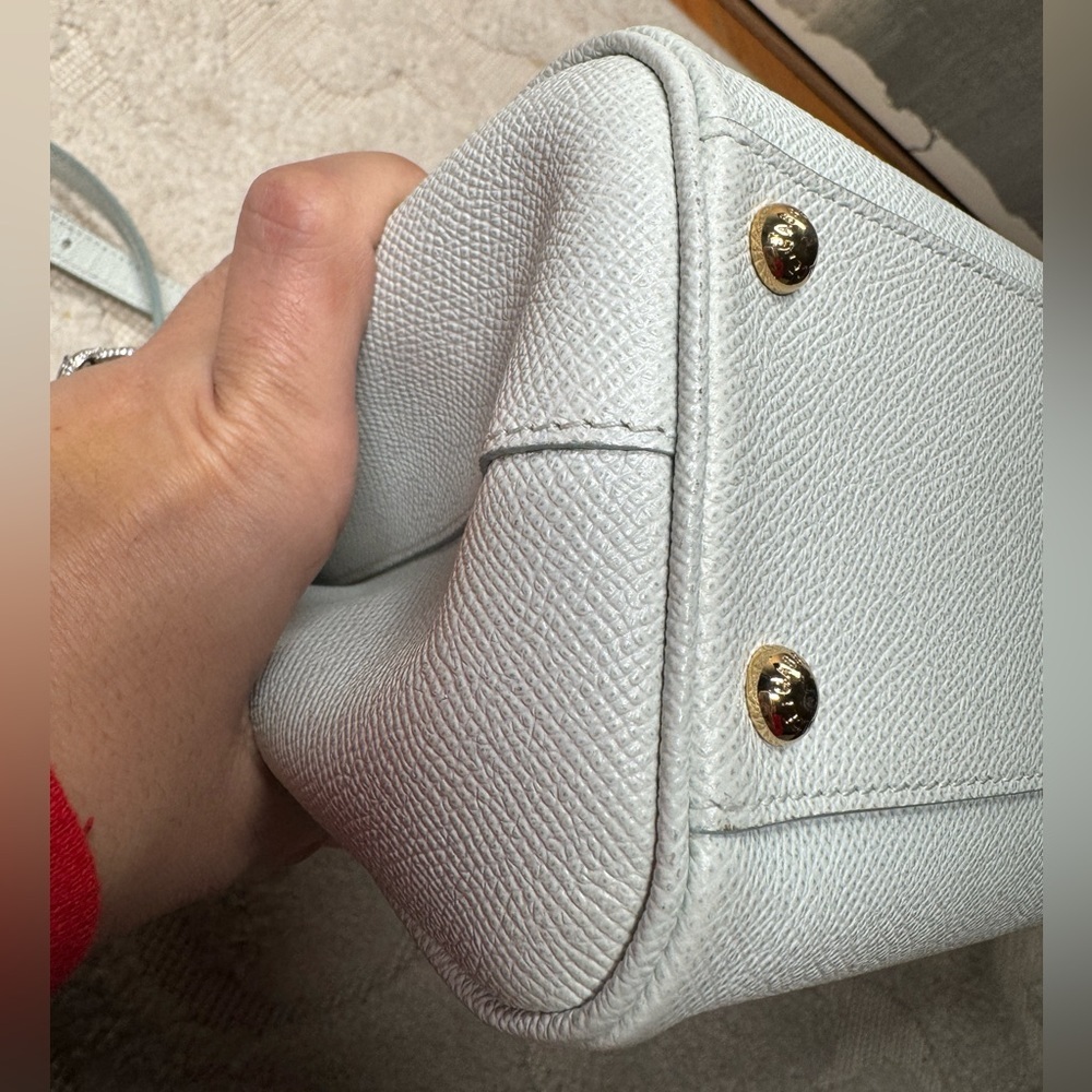 DOLCE & GABBANA light blue Leather Medium Miss Sicily Top Handle Bag - Picture 9 of 16